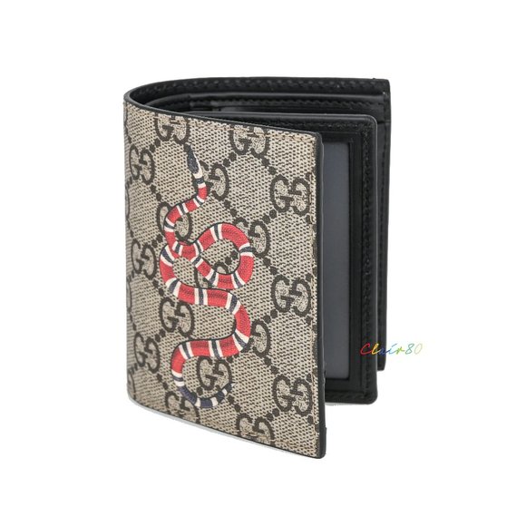 Gucci Handbags - Gucci GG Supreme Kingsnake Print Wallet with an ID Window